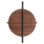 ΒΟΗΘΗΤΙΚΟ ΤΡΑΠΕΖΙ SYLO HM9618.02 MDF ΣΕ ΚΑΡΥΔΙ-ΜΑΥΡΟ ΜΕΤΑΛΛΟ Φ44x66Υεκ. - Image 5