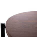 ΒΟΗΘΗΤΙΚΟ ΤΡΑΠΕΖΙ SYLO HM9618.02 MDF ΣΕ ΚΑΡΥΔΙ-ΜΑΥΡΟ ΜΕΤΑΛΛΟ Φ44x66Υεκ. - Image 6