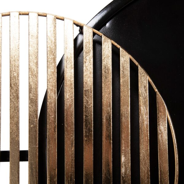 ΔΙΑΚΟΣΜΗΤΙΚΟ ΤΟΙΧΟΥ HM4201 ΜΕΤΑΛΛΟ ΣΕ ΜΑΥΡΟ & ΧΡΥΣΟ 81,5x46,5Y εκ. - Image 4