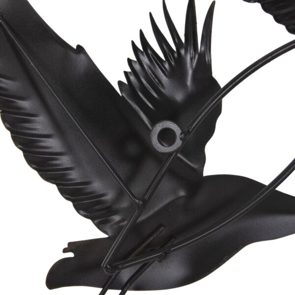 ΔΙΑΚΟΣΜΗΤΙΚΟ ΤΟΙΧΟΥ ΜΕΤΑΛΛΙΚΟ HM4208 ΠΟΥΛΙΑ ΣΕ ΓΚΡΙ-ΧΡΥΣΟ 90x46Υ εκ. - Image 6