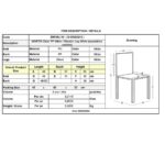 MARTIN Καρέκλα Ξύλο Άσπρο, PP Άσπρο Μονταρισμένη Ταπετσαρία 49x57x82cm - Image 6