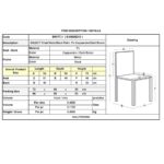 SELECT Καρέκλα Τραπεζαρίας- Κουζίνας, Μέταλλο Βαφή Μαύρο, Pu Cappuccino-Σκούρο Καφέ 54x58x78cm - Image 6