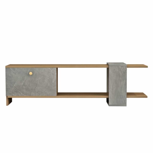 ΕΠΙΠΛΟ ΤΗΛΕΟΡΑΣΗΣ HENRIETTE HM8900.13 ΜΕΛΑΜΙΝΗ ΚΑΡΥΔΙ-STONE TEXTURE 120x28,5x39Υεκ. - Image 3