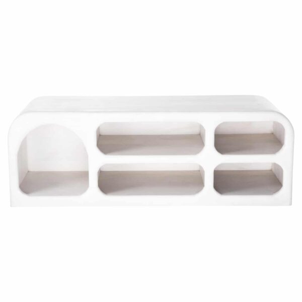 ΕΠΙΠΛΟ ΤΗΛΕΟΡΑΣΗΣ HANDYR HM9704 ΜΑΣΙΦ ΞΥΛΟ MANGO ΣΕ ΛΕΥΚΟ 130x40x45Yεκ. - Image 3