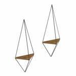 ΕΠΙΤΟΙΧΙΟ ΡΑΦΙ ΣΕΤ 2ΤΜΧ CANNARD HM8925.11 ΜΕΛΑΜΙΝΗ ΦΥΣΙΚΟ-ΜΕΤΑΛΛΟ ΜΑΥΡΟ 23x15x60Υεκ - Image 6