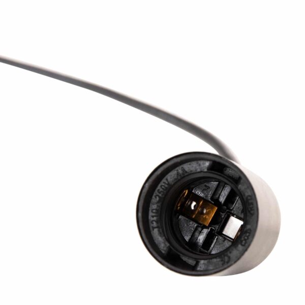 ΦΩΤΙΣΤΙΚΟ ΟΡΟΦΗΣ ΚΡΕΜΑΣΤΟ 8-ΦΩΤΟ HM4176 ΜΑΥΡΟ ΜΕΤΑΛΛΙΚΟ-ΜΑΥΡΑ ΚΑΛΩΔΙΑ Φ100x180Υ - Image 5