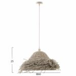 ΦΩΤΙΣΤΙΚΟ ΟΡΟΦΗΣ ΚΡΕΜΑΣΤΟ HM4349 SEAGRASS ΣΕ WHITEWASH ΧΡΩΜΑ Φ50x25-135Υεκ. - Image 2