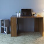 ΓΡΑΦΕΙΟ ΜΕΛΑΜΙΝΗΣ ΜΕ ΑΠΟΣΠΩΜΕΝΑ ΡΑΦΙΑ KAIRO HM9120.01 ΚΑΡΥΔΙ ΓΚΡΙ 120x64x74,2Υ εκ. - Image 5