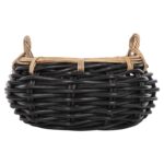 ΚΑΛΑΘΙ ΔΑΠΕΔΟΥ POTTS HM4378 ΜΑΥΡO&ΦΥΣΙΚΟ ΧΡΩΜΑ- CL RATTAN Φ62x36Yεκ. - Image 6