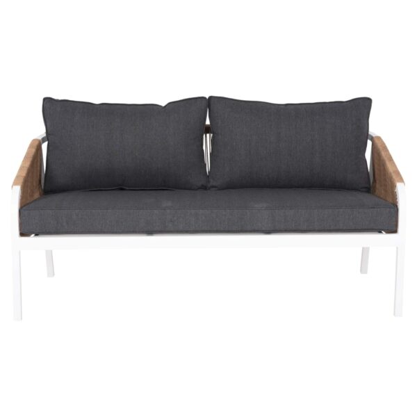 ΚΑΝΑΠΕΣ ΕΞ.ΧΩΡΟΥ 3ΘΕΣΙΟΣ MAERLY HM6055.01 ΑΛΟΥΜΙΝΙΟ ΛΕΥΚΟ-ΣΧΟΙΝΙ-ΑΝΘΡΑΚΙ ΜΑΞΙΛΑΡΙΑ - Image 3