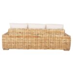 ΚΑΝΑΠΕΣ ΤΡΙΘΕΣΙΟΣ ΕΞ.ΧΩΡΟΥ TROPEL HM9808 ΞΥΛΟ MANGO-RATTAN ΦΥΣΙΚΟ-ΛΕΥΚΑ ΜΑΞΙΛΑΡΙΑ 216x88x85Υεκ - Image 6