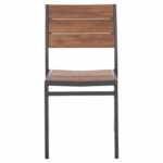 ΚΑΡΕΚΛΑ ΑΛΟΥΜΙΝΙΟΥ SAGA HM6063.02 ΣΚΟΥΡΟ ΓΚΡΙ ΜΕ POLYWOOD 46x52x86Υεκ. - Image 3