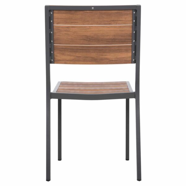 ΚΑΡΕΚΛΑ ΑΛΟΥΜΙΝΙΟΥ SAGA HM6063.02 ΣΚΟΥΡΟ ΓΚΡΙ ΜΕ POLYWOOD 46x52x86Υεκ. - Image 6