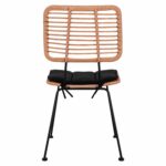 ΚΑΡΕΚΛΑ ΕΞ.ΧΩΡΟΥ ALLEGRA HM5454.11 ΜΕΤΑΛΛΟ&ΜΑΞΙΛΑΡΙ ΜΑΥΡΟ-ΜΠΕΖ WICKER 46x56x87Υεκ - Image 6