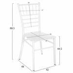 ΚΑΡΕΚΛΑ ΠΟΛΥΠΡΟΠΥΛΕΝΙΟΥ CATERING TIFFANY NEW HM8058.03 ΛΕΥΚΗ 41.2x49.7x89Υεκ. - Image 2