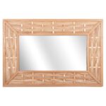 ΚΑΘΡΕΠΤΗΣ ΤΟΙΧΟΥ ΟΡΘΟΓΩΝΙΟΣ HM4225 ΜΠΑΜΠΟΥ ΣΕ ΧΡΩΜΑ ΟΑΚ 120x2,5x80 εκ. - Image 3