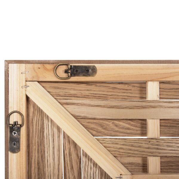 ΚΑΘΡΕΠΤΗΣ ΤΟΙΧΟΥ ΟΡΘΟΓΩΝΙΟΣ HM4225 ΜΠΑΜΠΟΥ ΣΕ ΧΡΩΜΑ ΟΑΚ 120x2,5x80 εκ. - Image 6