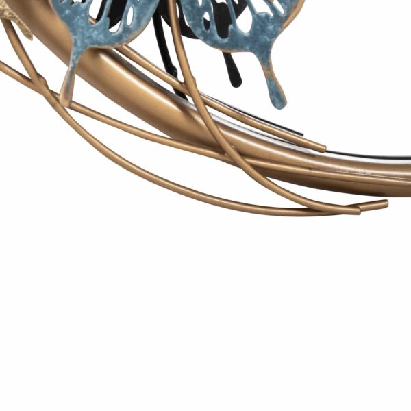 ΚΑΘΡΕΠΤΗΣ ΤΟΙΧΟΥ ΣΤΡΟΓΓΥΛΟΣ ΗΜ4213 ΜΕΤΑΛΛΟ ΣΕ ΧΡΥΣΟ-ΠΡΑΣΙΝΟ-ΜΠΛΕ 62x6,5x56Yεκ. - Image 5