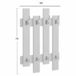 ΚΡΕΜΑΣΤΡΑ ΕΙΣΟΔΟΥ WESSON HM8940.11 ΜΕΛΑΜΙΝΗ ΣΕ ΛΕΥΚΟ 64x4x79Υεκ. - Image 2