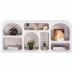 ΜΠΟΥΦΕΣ HANDYR HM9705 ΜΑΣΙΦ ΞΥΛΟ MANGO ΣΕ ΛΕΥΚΟ ΧΡΩΜΑ 165x35x75Yεκ. - Image 3