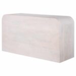 ΜΠΟΥΦΕΣ HANDYR HM9705 ΜΑΣΙΦ ΞΥΛΟ MANGO ΣΕ ΛΕΥΚΟ ΧΡΩΜΑ 165x35x75Yεκ. - Image 4