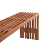 ΠΑΓΚΑΚΙ NYA HM9829 ΜΑΣΙΦ ΞΥΛΟ TEAK ΣΕ ΦΥΣΙΚΟ 139,5x34,5x48,5Υεκ. - Image 4