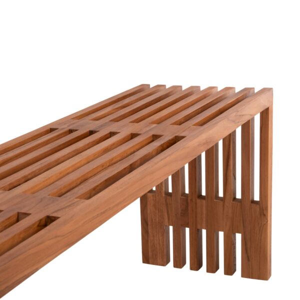 ΠΑΓΚΑΚΙ NYA HM9829 ΜΑΣΙΦ ΞΥΛΟ TEAK ΣΕ ΦΥΣΙΚΟ 139,5x34,5x48,5Υεκ. - Image 4