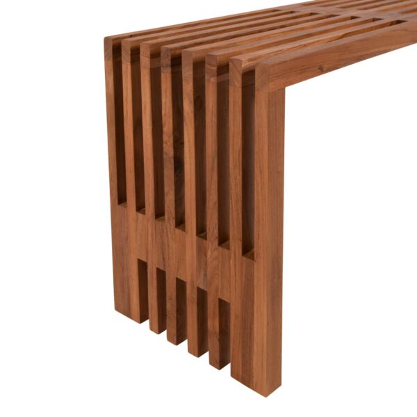 ΠΑΓΚΑΚΙ NYA HM9829 ΜΑΣΙΦ ΞΥΛΟ TEAK ΣΕ ΦΥΣΙΚΟ 139,5x34,5x48,5Υεκ. - Image 6