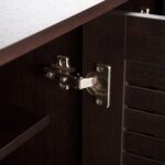 ΠΑΠΟΥΤΣΟΘΗΚΗ-ΝΤΟΥΛΑΠΑ PROLLY HM9609.01 ΜΕΛΑΜΙΝΗ WENGE-3ΠΟΡΤΕΣ-4ΡΑΦΙΑ 87x32x88Υεκ. - Image 6