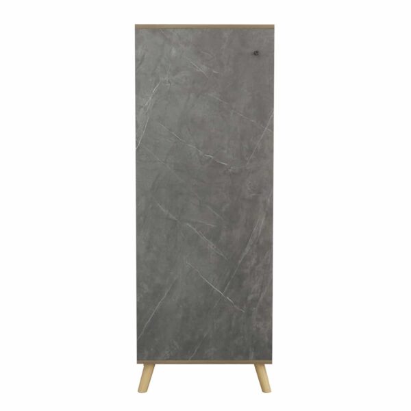 ΠΑΠΟΥΤΣΟΘΗΚΗ-ΝΤΟΥΛΑΠΙ ALVARO HM8954.14 ΜΕΛΑΜΙΝΗ SONAMA-STONE TEXTURE 50Χ38Χ135Yεκ. - Image 4