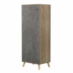 ΠΑΠΟΥΤΣΟΘΗΚΗ-ΝΤΟΥΛΑΠΙ ALVARO HM8954.14 ΜΕΛΑΜΙΝΗ SONAMA-STONE TEXTURE 50Χ38Χ135Yεκ. - Image 5