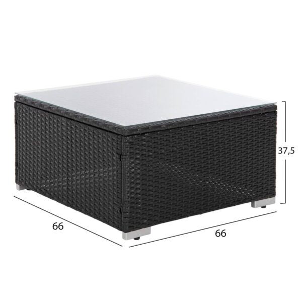 ΠΟΛΥΜΟΡΦΙΚΟ ΣΕΤ ΣΑΛΟΝΙ 7TMX GREN HM6091 ΣΥΝΘ.RATTAN ΑΝΘΡΑΚΙ-ΓΥΑΛΙ ΑΣΦΑΛΕΙΑΣ - Image 4