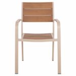 ΠΟΛΥΘΡΟΝΑ ΑΛΟΥΜΙΝΙΟΥ SAGA HM5127.04 ΣΑΜΠΑΝΙ ΜΕ POLYWOOD 55x52x86Yεκ. - Image 3