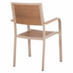 ΠΟΛΥΘΡΟΝΑ ΑΛΟΥΜΙΝΙΟΥ SAGA HM5127.04 ΣΑΜΠΑΝΙ ΜΕ POLYWOOD 55x52x86Yεκ. - Image 5