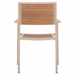 ΠΟΛΥΘΡΟΝΑ ΑΛΟΥΜΙΝΙΟΥ SAGA HM5127.04 ΣΑΜΠΑΝΙ ΜΕ POLYWOOD 55x52x86Yεκ. - Image 6