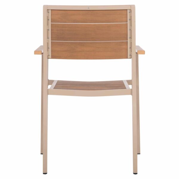 ΠΟΛΥΘΡΟΝΑ ΑΛΟΥΜΙΝΙΟΥ SAGA HM5127.04 ΣΑΜΠΑΝΙ ΜΕ POLYWOOD 55x52x86Yεκ. - Image 6