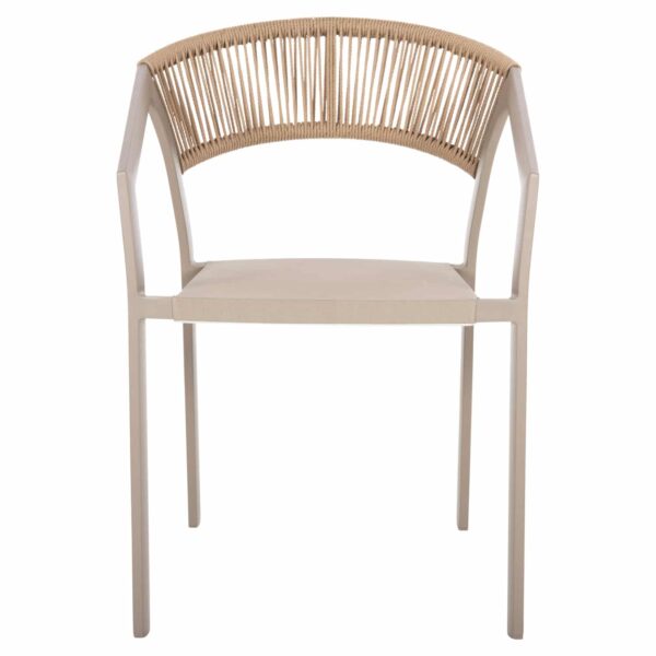 ΠΟΛΥΘΡΟΝΑ ΑΛΟΥΜΙΝΙΟΥ HM5891.23 ΣΑΜΠΑΝΙΖΕ ΣΚΕΛΕΤΟΣ&TEXTLINE- RATTAN 57x63x82Υεκ. - Image 3