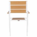 ΠΟΛΥΘΡΟΝΑ ΑΛΟΥΜΙΝΙΟΥ SAGA HM5981.01 ΛΕΥΚΗ-POLYWOOD ΣΕ ΦΥΣΙΚΟ 55x55x86Υεκ. - Image 6