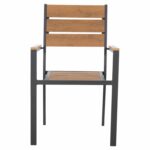 ΠΟΛΥΘΡΟΝΑ ΑΛΟΥΜΙΝΙΟΥ SAGA HM5981.03 ΑΝΘΡΑΚΙ-POLYWOOD ΣΕ ΦΥΣΙΚΟ 55x55x86Υεκ. - Image 3