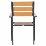 ΠΟΛΥΘΡΟΝΑ ΑΛΟΥΜΙΝΙΟΥ SAGA HM5981.03 ΑΝΘΡΑΚΙ-POLYWOOD ΣΕ ΦΥΣΙΚΟ 55x55x86Υεκ. - Image 6