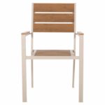 ΠΟΛΥΘΡΟΝΑ ΑΛΟΥΜΙΝΙΟΥ SAGA HM5981.04 ΣΑΜΠΑΝΙ-POLYWOOD ΣΕ ΦΥΣΙΚΟ 55x55x86Υεκ. - Image 3