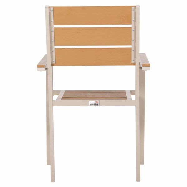 ΠΟΛΥΘΡΟΝΑ ΑΛΟΥΜΙΝΙΟΥ SAGA HM5981.04 ΣΑΜΠΑΝΙ-POLYWOOD ΣΕ ΦΥΣΙΚΟ 55x55x86Υεκ. - Image 6