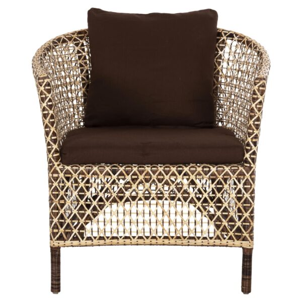 ΠΟΛΥΘΡΟΝΑ ΕΞΩΤ.ΧΩΡΟΥ HM6111 SILMAR-RATTAN ΚΑΦΕ ΚΑΙ ΦΥΣΙΚΟ-ΜΑΞΙΛΑΡΙΑ ΚΑΦΕ 82x76x85Υεκ - Image 3