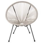 ΠΟΛΥΘΡΟΝΑ HM5872.03 ΤΥΠΟΥ ΦΩΛΙΑ ΜΕΤΑΛ. ACAPULCO ΜΑΥΡΗ-ΕΚΡΟΥ ΣΥΝΘ. RATTAN 71x72x80Υεκ - Image 3