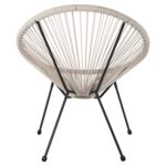 ΠΟΛΥΘΡΟΝΑ HM5872.03 ΤΥΠΟΥ ΦΩΛΙΑ ΜΕΤΑΛ. ACAPULCO ΜΑΥΡΗ-ΕΚΡΟΥ ΣΥΝΘ. RATTAN 71x72x80Υεκ - Image 6