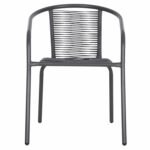 ΠΟΛΥΘΡΟΝΑ SWIFTER HM5969.01 ΜΕΤΑΛΛΟ ΓΚΡΙ-ΣΥΝΘ. RATTAN ΓΚΡΙ 54x61x75Υεκ. - Image 3