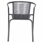 ΠΟΛΥΘΡΟΝΑ SWIFTER HM5969.01 ΜΕΤΑΛΛΟ ΓΚΡΙ-ΣΥΝΘ. RATTAN ΓΚΡΙ 54x61x75Υεκ. - Image 6