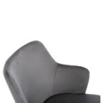 ΠΟΛΥΘΡΟΝΑ TRIANA HM9278.11 ΓΚΡΙ ΒΕΛΟΥΔΟ ΜΕ ΜΕΤΑΛΛΙΚΑ ΧΡΥΣΑ ΠΟΔΙΑ 54,5x60,5x85,5Υεκ. - Image 6