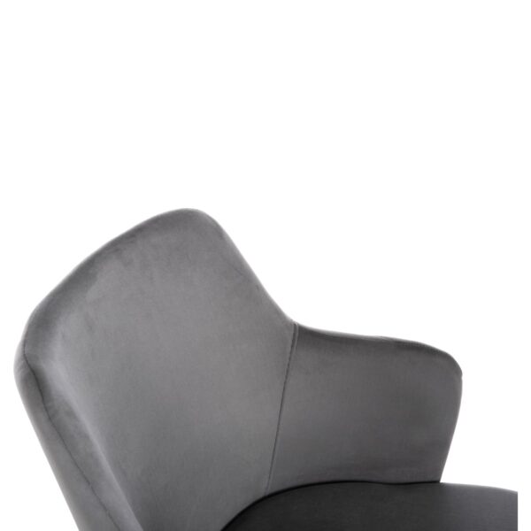 ΠΟΛΥΘΡΟΝΑ TRIANA HM9278.11 ΓΚΡΙ ΒΕΛΟΥΔΟ ΜΕ ΜΕΤΑΛΛΙΚΑ ΧΡΥΣΑ ΠΟΔΙΑ 54,5x60,5x85,5Υεκ. - Image 6