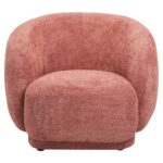 ΠΟΛΥΘΡΟΝΑ KARPEN HM9600.02 ΡΟΖ ΜΠΟΥΚΛΕ ΥΦΑΣΜΑ 93x87x78Υ εκ. - Image 2